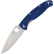 Spyderco Resilience Lightweight CPM S35VN Blue Combination Edge Spyderco Resilience Lightweight CPM S35VN Blue Combination Edge