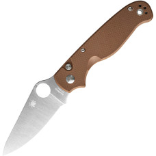 Spyderco ButtonUp Brown G-10