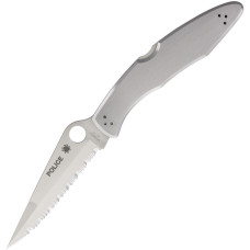 Spyderco Police Model Serrated Stainless Spyderco Police Model Serrated Stainless